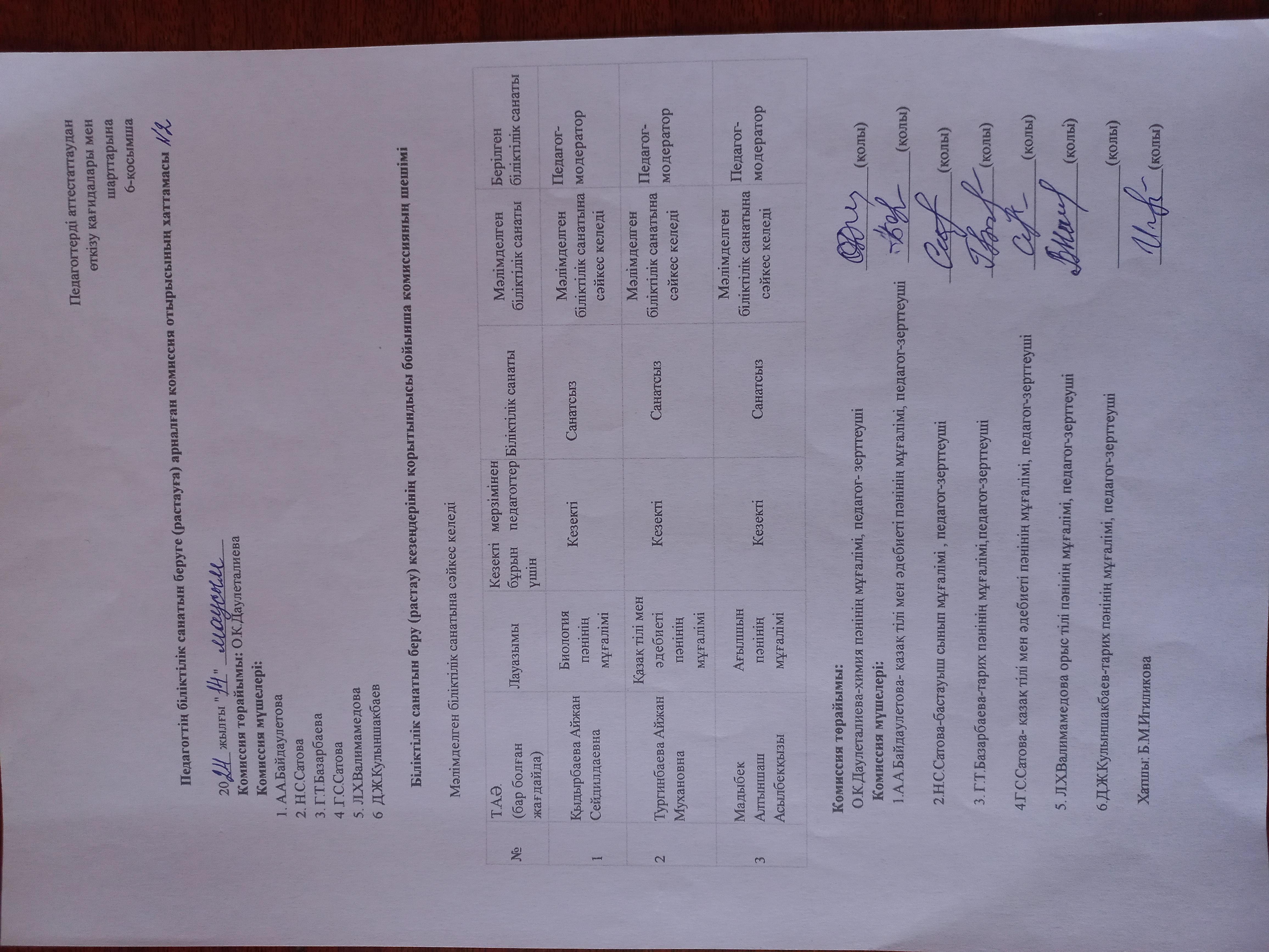 Аттестация 