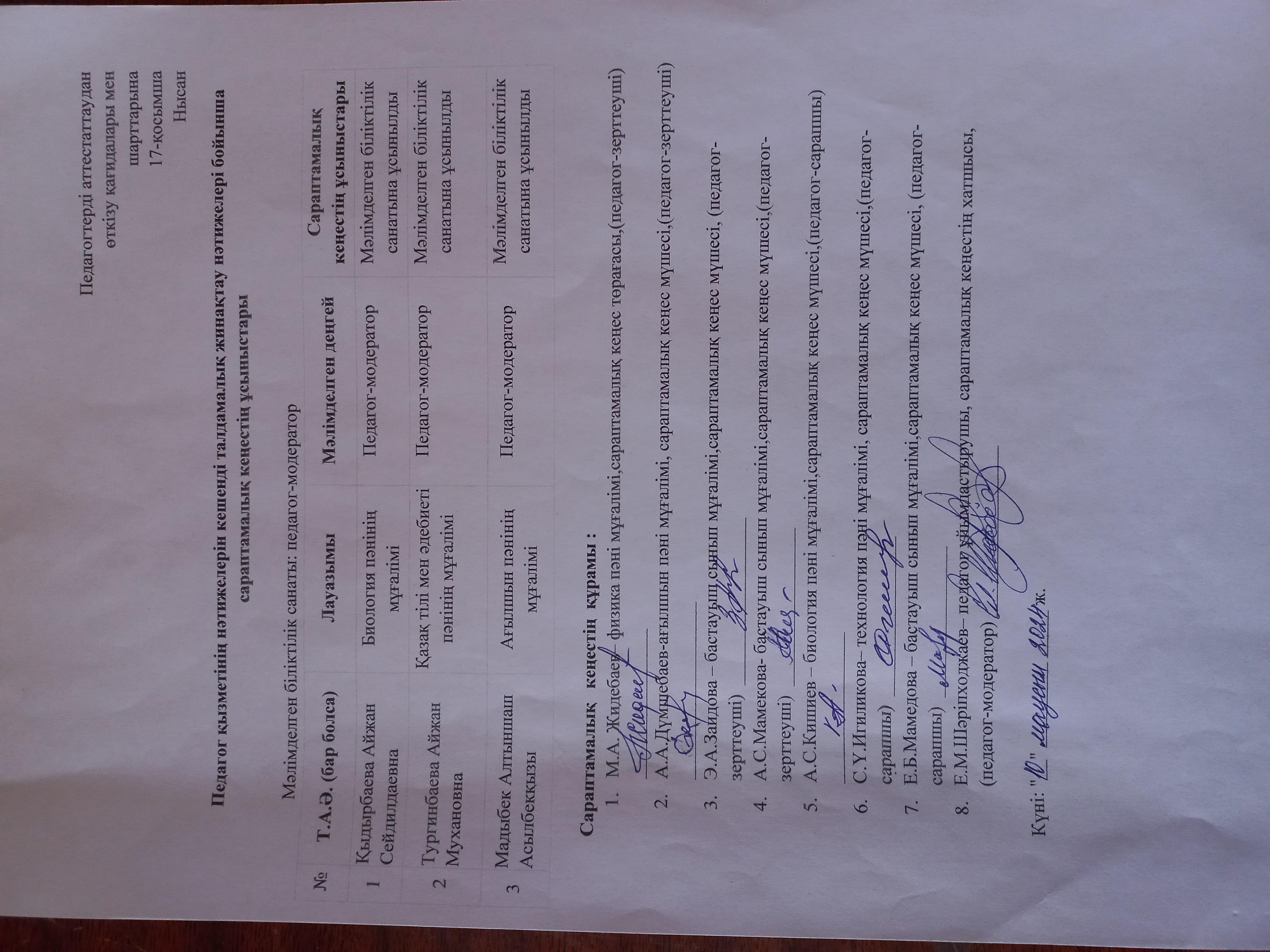 Аттестация 